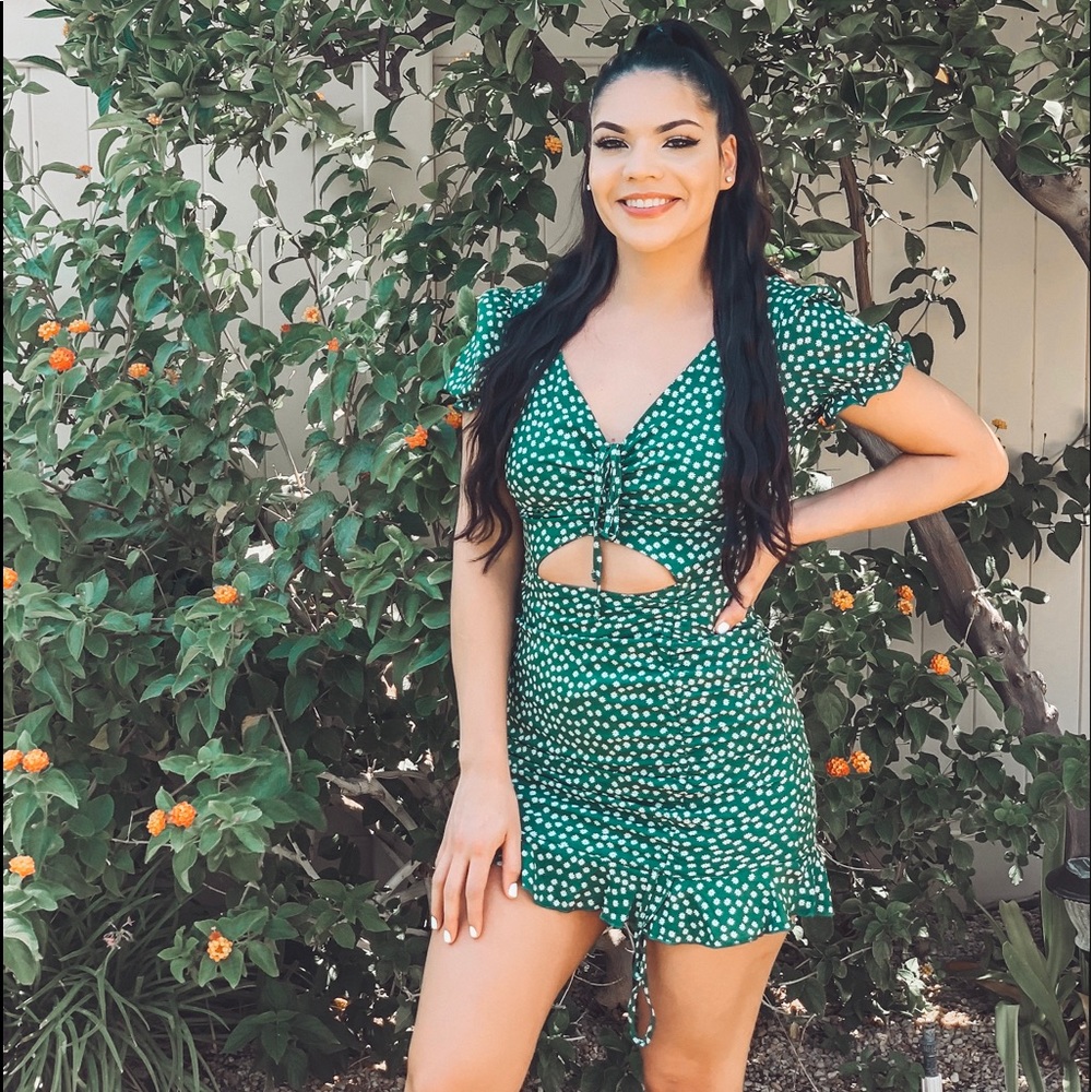 Windsor Green mini dress